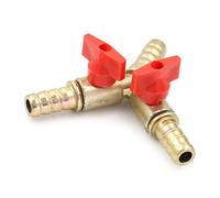 SENRISE Robinet à boisseau sphérique en forme de Y, connecteur de valve d'arrêt en Y pour eau, huile et gaz/alliage de zinc, 10 mm