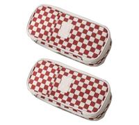 SENRISE Trousse à crayons de grande capacité, organiseur de stylos durable pour bureau, université, école, adolescent, fille, garçon, homme, étudiant, l, 2PC, Trousse de beauté