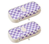 SENRISE Trousse à crayons de grande capacité, organiseur de stylos durable pour bureau, université, école, adolescent, fille, garçon, homme, étudiant, K, 2PC, Trousse de beauté