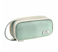 SENRISE Trousse à crayons portable de grande capacité pour filles, femmes, adultes, école, bureau, université, Vert, 22cm*6cm*10cm, Général