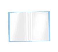SENRN A3 Size Presentation Display Book Document Binder Portfolio Book with 40 Clear Pockets Sleeves File Storage Case for Artwork, Document and Photo, Blue