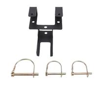 Senrusa Crochet de coupleur de poubelle, crochet de transport de poubelle à roues en acier au carbone avec goupille détachable