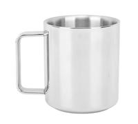 Senrusa Tasse 304 en acier inoxydable double mur isolé anti-balddage à café épaissis pour l'eau potable (L Size 350ml)