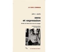 Sens et expression : Etudes de théorie des actes de langage