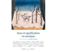 Sens et signification en musique - Marta Grabocz - Hermann - broché - Beau livre
