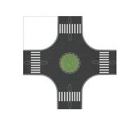 BUSCH 1102 Échelle N Passage Routier Avec Lit Jupe Signalisation