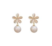 Sens haut de gamme de luxe avec pendentifs floraux perlés pour femmes, mode exquise, communication transparente et polyvalente