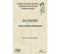Sens (inter)dits 2. Verbes et architectures syntatico-discursives - Fabrice Marsac - L'harmattan - broché - Essai