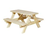 Jimmy Table de pique-nique pour enfants Naturel