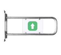 Sens Unique Ressort Acier Inoxydable Portes D'entrée De Sécurité Pour Comptoir, Petit Modèle Fermeture Automatique Porte D'accès, Fermeture Automatique Portillon Pivotant Vert(A-Left,90 cm long)