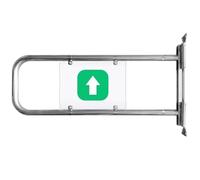 Sens Unique Ressort Acier Inoxydable Portes D'entrée De Sécurité Pour Comptoir, Petit Modèle Fermeture Automatique Porte D'accès, Fermeture Automatique Portillon Pivotant Vert(A-Right,75 cm long)