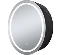 SensaHome Armoire à Miroir avec éclairage LED - Meuble de Salle de Bain - 3 Couleurs LED - 50x50cm