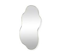 SensaHome Miroir Mural Luciano - Miroir Organique - Design asymétrique - 120 x 60 cm - Doré