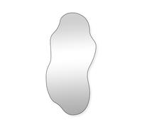 SensaHome Miroir Mural Luciano - Miroir Organique - Design asymétrique - 120 x 60 cm - Noir