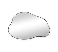 SensaHome Miroir Mural Matteo - Miroir Organique - Design asymétrique - 60x40 cm - Noir