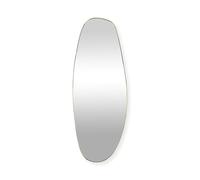 SensaHome Miroir Mural Rafael - Miroir Organique - Design asymétrique - 160 x 60 cm - Doré