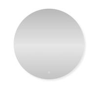 SensaHome - Miroir Mural Rond Tactile LED Miroir de Salle de Bain sans Cadre avec éclairage LED - Intensité Variable - Blanc Froid - 80CM