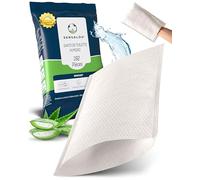 Sensalou Gants De Toilette Humides Jetables pour Adultes - 8 Pièces - Gants Lavants Préimbibés pour Hygiène Corporelle sans Eau - Doux pour La Peau pour Soins des Personnes Âgées Alitées