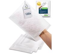 Sensalou Gants De Toilette Jetables Imperméables 100 Pièces 12 x 22 cm Lingettes Intimes Microfibre Non Tissé Doux et Résistant Pour Adulte Bébé Enfant Voyage Camping Festival Blanc