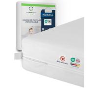 Sensalou Housse de Matelas 70 x 140 x 15 cm Imperméable et Anti Acariens Contre Acariens et Punaises de Lit, Protège-Matelas Silencieux pour Allergiques, Surface Éponge Douce, avec Fermeture Éclair