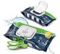 Sensalou Lingettes Humides XXL 23x33 cm - Extra Grandes et Épaisses, Sans Alcool, Idéales pour Corps, Mains et Surfaces, Usage Quotidien, Peaux Sensibles, Hygiène Pratique - 80 Pièces