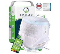 Sensalou Lot de 2 culottes d'incontinence pour incontinence - Taille S - Paquet de test pour adolescents et jeunes adultes - Couches absorbantes - Culottes de protection pour femmes et hommes - Jour