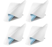 Sensalou Lot de 4 Alèse Réutilisable 75x90 cm - Protège-Lit Imperméable | Protection Incontinence Adulte et Bébé, Ultra Absorbante 2400 ml/m2, Lavable, Oeko-TEX, Alèse de Lit Antidérapante