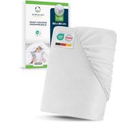 Sensalou Protège-Matelas Imperméable 50x90 cm, Drap-Housse pour Berceau