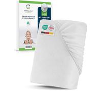 Sensalou Protège-Matelas Imperméable 80x180 cm pour Lit Enfant - Drap-Housse Étanche Respirant, Alèse Lavable À 95 °C, Housse de Matelas Anti-Fuite, Douce, Silencieuse et Hypoallergénique