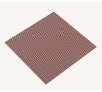 Sensalux Standard 100 Nappe à carreaux en non-tissé Blanc/rouge 1 m x 1 m