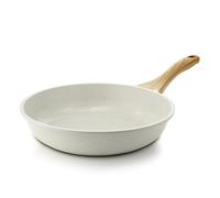 SENSARTE Poêle Céramique 28 cm - Réussissez vos Oeufs au Plat & Steaks Saignants, Anti-adhésif Sans PFAS/PFOA, Compatible Tous Feux Dont Induction, Lavable au Lave-Vaisselle, Manche Restant Froid