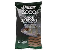 Sensas Amorce 3000 Gros Gardons Fine Mouture - 1Kg - Brun fonce - 9921