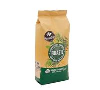 SENSATION - Café en Grains 100% Arabica Brésil CARREFOUR | Saveurs gourmandes et onctueuses | Idéal pour votre pause café | le paquet d'1Kg | LOT DE 1