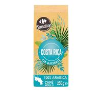 SENSATION - Café Moulu 100% Arabica Costa Rica CARREFOUR | Saveurs gourmandes et onctueuses | Idéal pour vos pauses café | le paquet de 250g | LOT DE 3