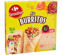 SENSATION - Kit Burritos CARREFOUR | Savoureux et onctueux pour un repas convivial | Idéal pour les soirées entre amis | la boite de 510g | LOT DE 3