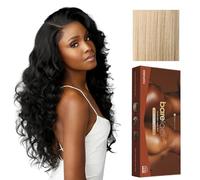 Sensationnel Bare Lace Perruque Fulllace - Unit 4 - Mélange de cheveux humains synthétiques sans colle sans colle à 180 degrés (blond beige)