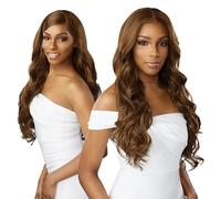 Sensationnel Bare Lace Perruques synthétiques pré-épilées à 180 degrés Blond clair 33 x 15 cm