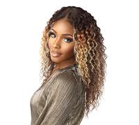 Sensationnel Butta 19 Perruque synthétique HD avec dentelle frontale (balayage caramel)