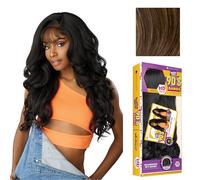 Sensationnel Butta Lace 90Sbangs Perruque sans colle avec racine synthétique large et pré-épilée