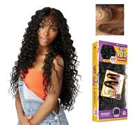 Sensationnel Butta Lace 90Sbangs Perruque synthétique pré-épilée sans colle avec partie centrale large et profonde (BALAYAGECARAMEL)