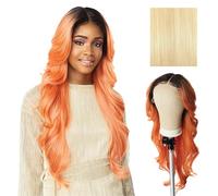 Sensationnel Butta Lace Perruques synthétiques pré-épilées sans colle avec raie de 12,7 cm de profondeur Blond 613