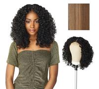 Sensationnel Butta Lace Unit 5 Perruque synthétique Lace Front à tulle frontal pré-customisé extra large de 12,7 cm de profondeur, sans colle, Flamboyage blond