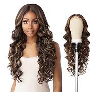 Sensationnel Butta Lace Wig Perruque synthétique pré-épilée extra large 12,7 cm de profondeur sans colle (BALAYAGELATTE)