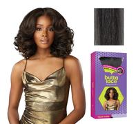 Sensationnel Butta Lace Wigs Unit de flux de velours extra large, raie profonde de 12,7 cm, ligne de cheveux synthtique pr-pile, sans coll