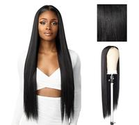 Sensationnel Butta Perruque en dentelle droite 81,3 cm Extra large 12,7 cm Partie pré-dessinée avec ligne de cheveux Hd Lace - Butta Hhm Straight 81,3 cm (1 Jetbl)