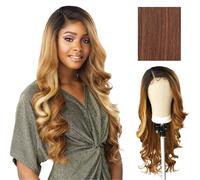 Sensationnel Butta Perruque synthétique extra large 12,7 cm de profondeur 12,7 cm avec ligne de cheveux HD Lace - Butta Unit 7 (chocolat flamboyage)