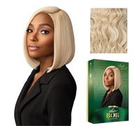Sensationnel Chicbob Lace Frontwig Perruque synthétique pré-épilée sans colle avec raie de 12,7 cm de profondeur Blond champagne