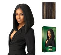 Sensationnel Chicbob Lace Frontwig - Perruque synthétique pré-épilée sans colle - Sans colle - Large - 12,7 cm de profondeur - Couleur : doré