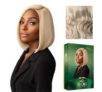 Sensationnel Chicbob Perruque avec dentelle frontale - Perruque synthétique pré-épilée pré-épilée sans colle de 12,7 cm de large (blond beige)