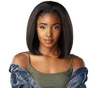 Sensationnel Curls Kinksandco Demi-perruque Top Babe avec cordon de serrage pour textures naturelles de cheveux 3C à 4C (1B Noir cassé)